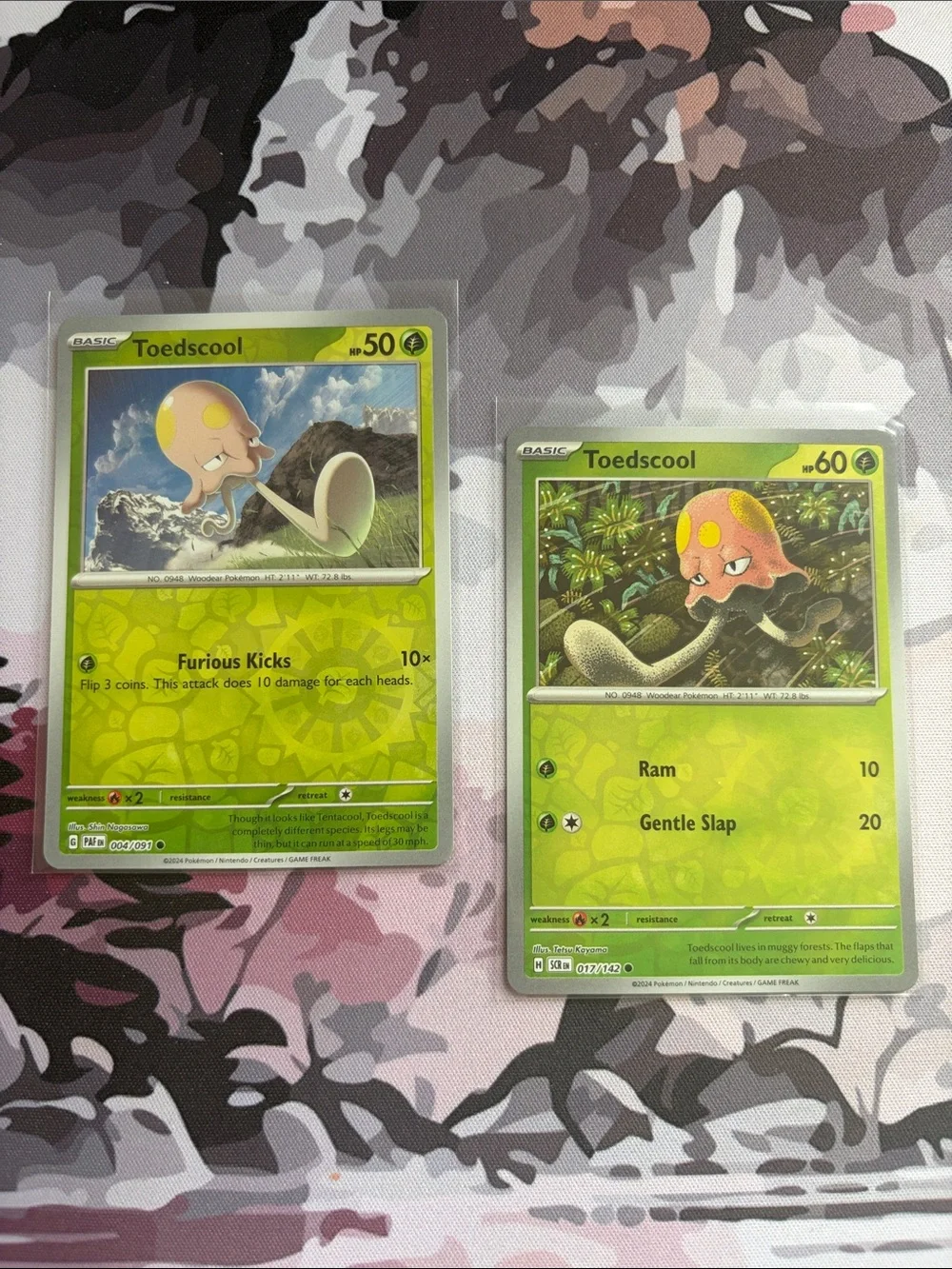 Toedscool Pokémon Card Mini Lot 🍄 | 2 Cards Reverse Holo ✨5/$25✨